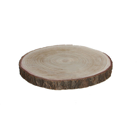 Base Decorativa · Madera con musgo