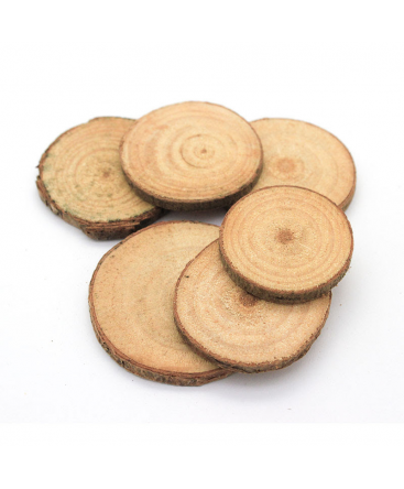 Base Decorativa · Madera con musgo