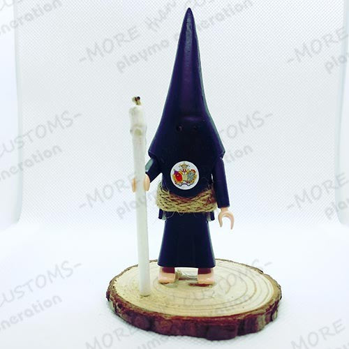 Base Decorativa · Madera con musgo