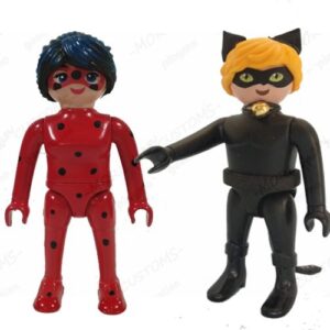 lady bug-cut noir-custom -playmobil