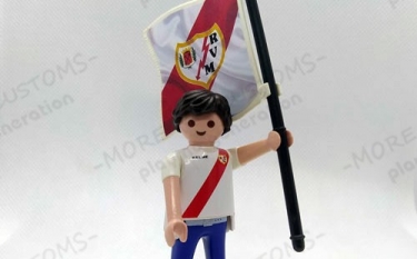 Aficionado Fútbol Rayo Vallecano Custom Playmobil